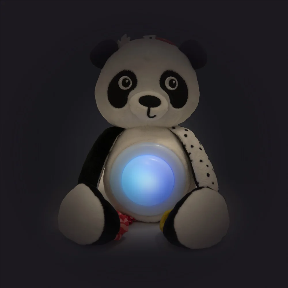Canpol babies Senzorická závesná hračka s melódiami a lampičkou BabiesBoo panda 1 ks