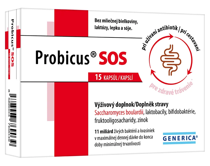 GENERICA Probicus® SOS 1×15 ks, výživový doplnok