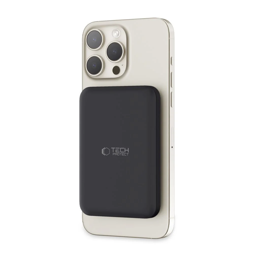 Tech-Protect PB10 LifeMag MagSafe Power Bank 5000mAh, čierne