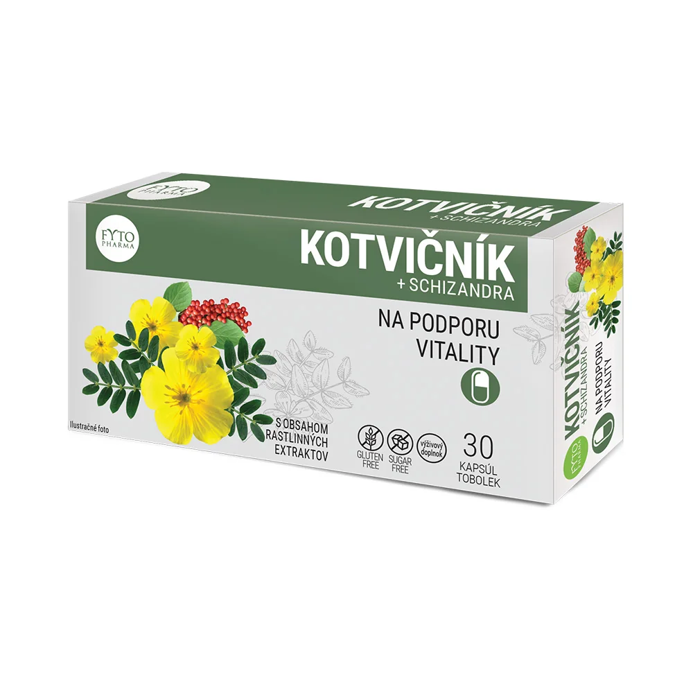 FYTO KOTVIČNÍK + SCHIZANDRA 1×30 cps, výživový doplnok