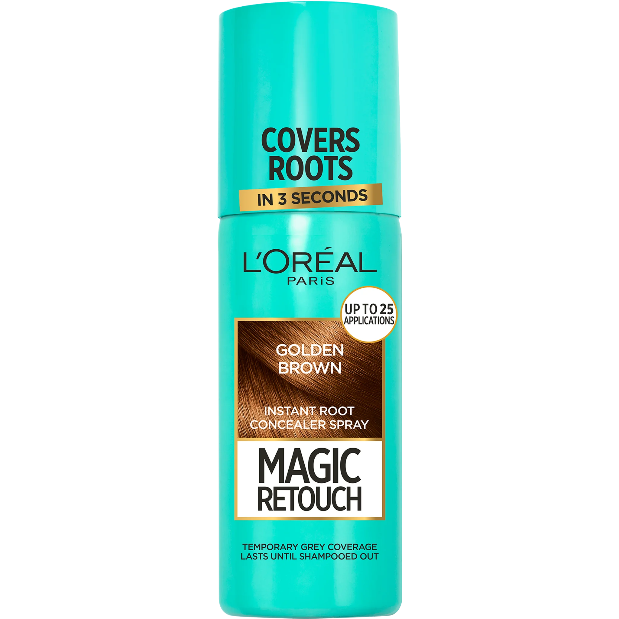 L'Oréal Paris Magic Retouch sprej na vlasy na zakrytie odrastov a šedín orieškovo hnedá 75 ml 1×75 ml, sprej