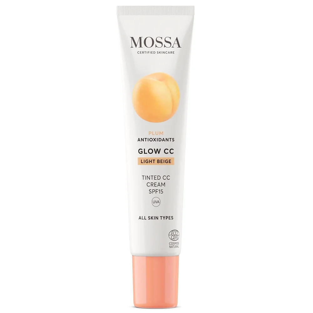 MOSSA Glow CC tónovací krém s SPF 15 Light Beige 40 ml