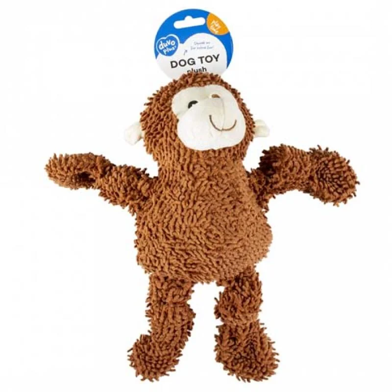 DUVO+ Plyšová hračka OPICA moppy 22x30x10cm hnedá