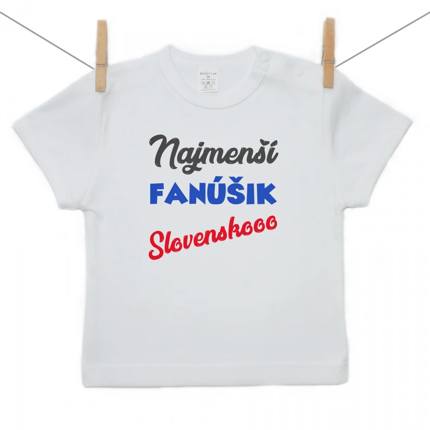 Boodyy Tričko s krátkym rukávom Najmenší fanúšik Veľkosť: 74