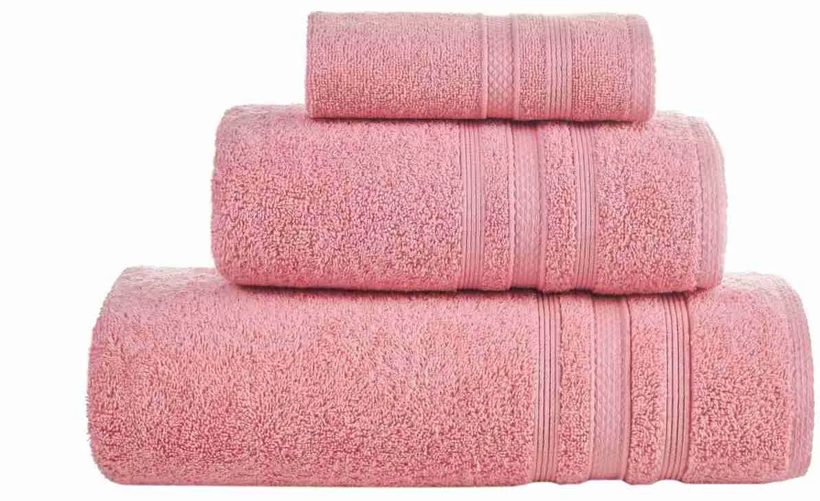 EMI Sada 3 kusov bavlnenej osušky a uterákov San Diago ružová 1×3 ks, bavlnené osušky