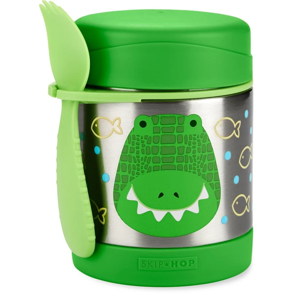 Zoo Termoska na jedlo s lyžičko/vidličkou Krokodíl 325 ml, 3r+