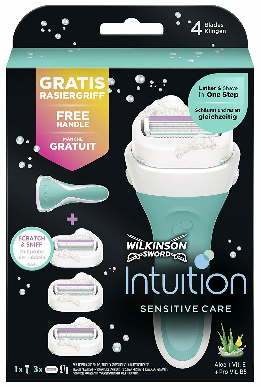 7004071N Wilkinson Intuition Sensitive Care (3blades + razor)