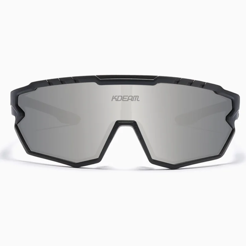 KDEAM Warren 06 cyklistické okuliare, Black / Silver