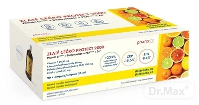 ZLATÉ CÉČKO PROTECT 2000 20 ks x 25ml ampulky, výživový doplnok