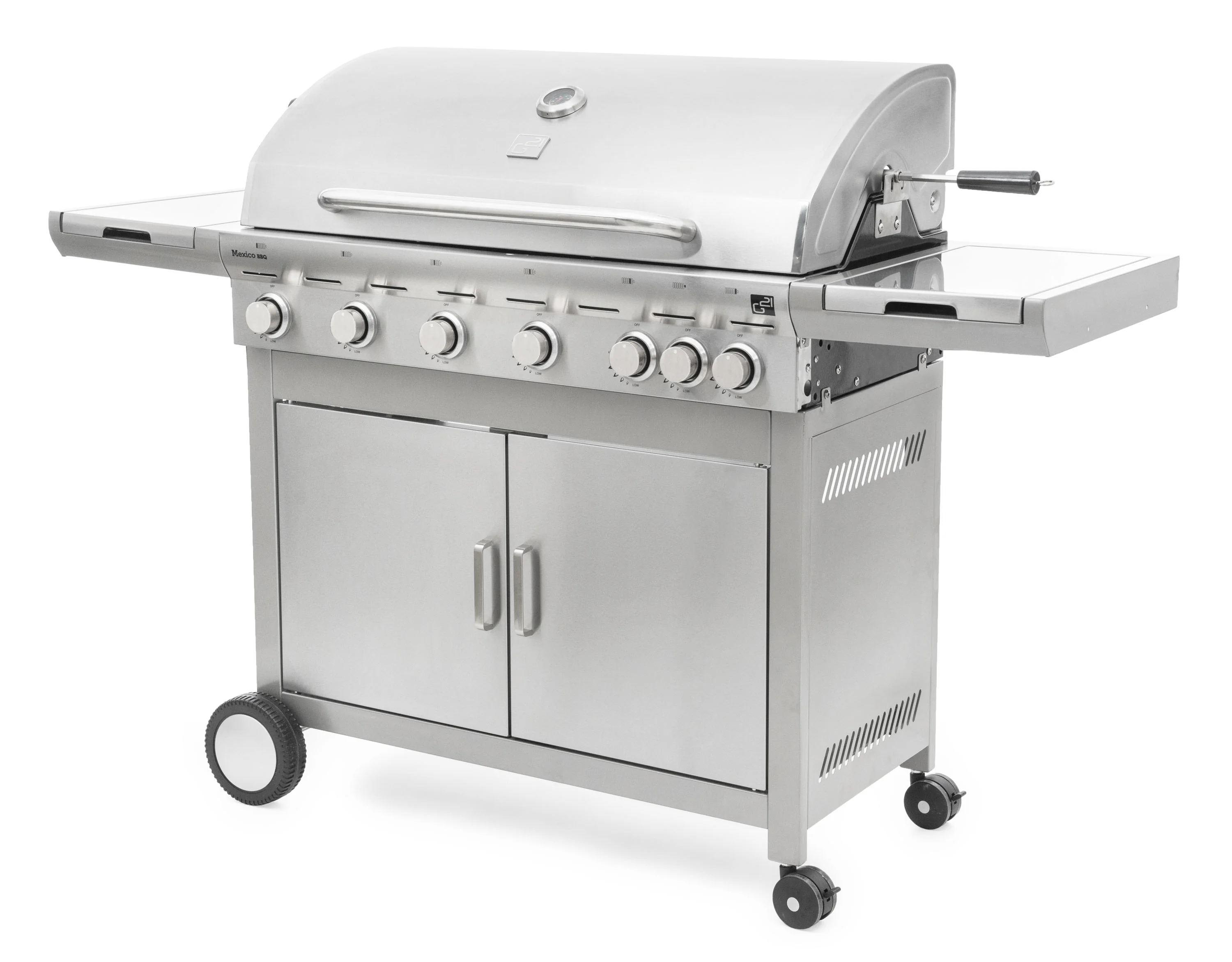 Plynový gril G21 Mexico BBQ Premium line, 7 horákov + zadarmo redukčný ventil GAH-6ED