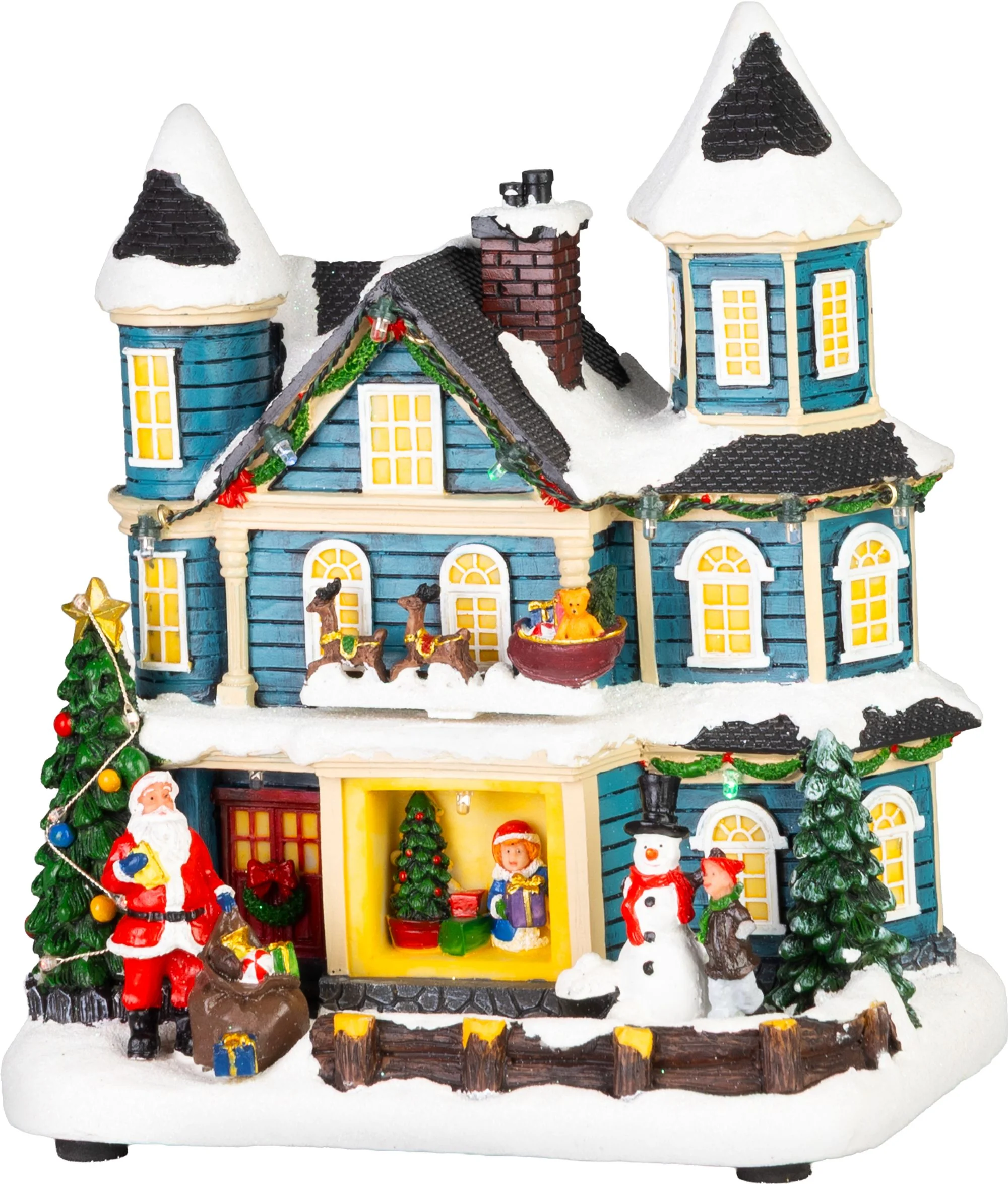 MagicHome vianočný LED domček, 1 ks 3xAA, 20x13x23 cm