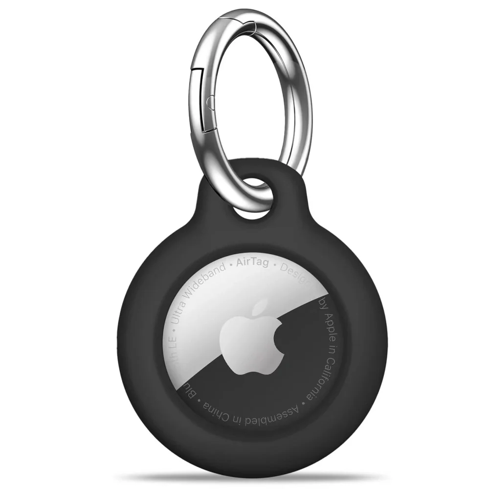 Tech-Protect Rough kryt na Apple AirTag 4ks, čierny
