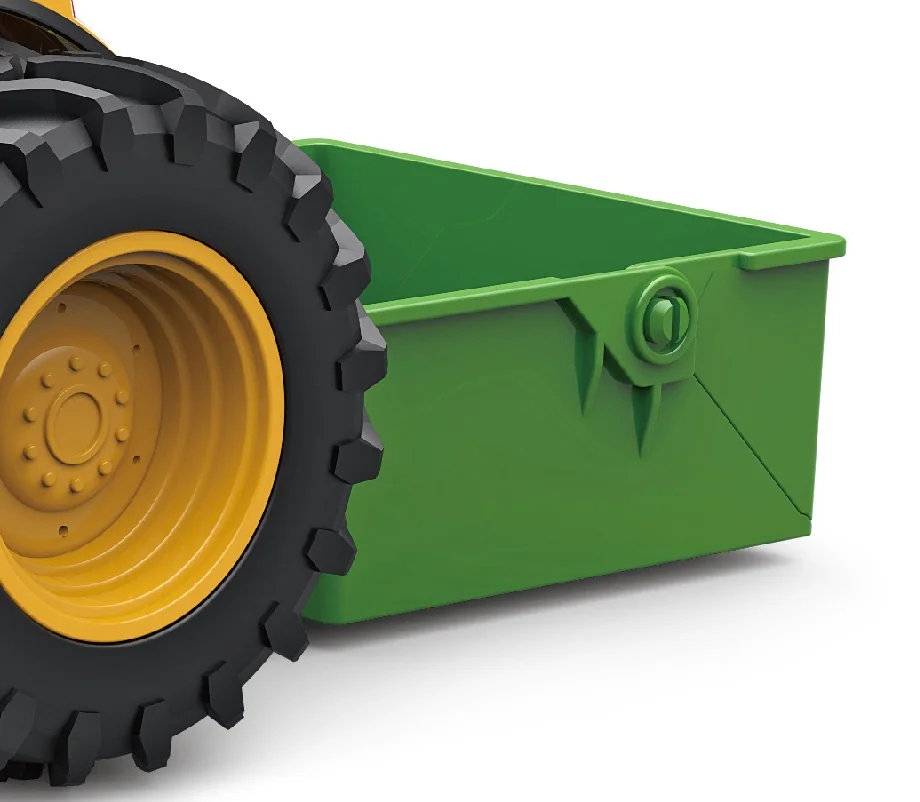 Traktor so zbernou nádobou a efektmi 27cm