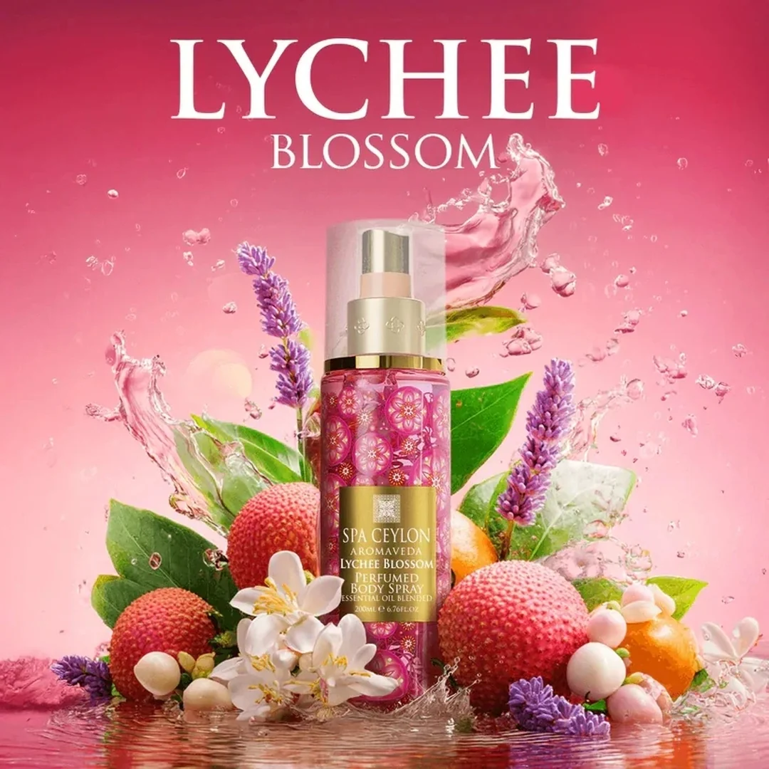 Telový sprej Lychee Blossom 200 ml, liči, fialka