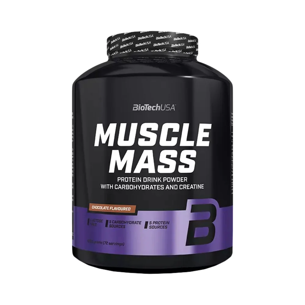 BioTech USA Muscle Mass 4000 g jahoda