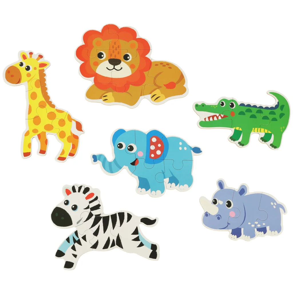 MG Fun Set puzzle safari, 6 vzorov