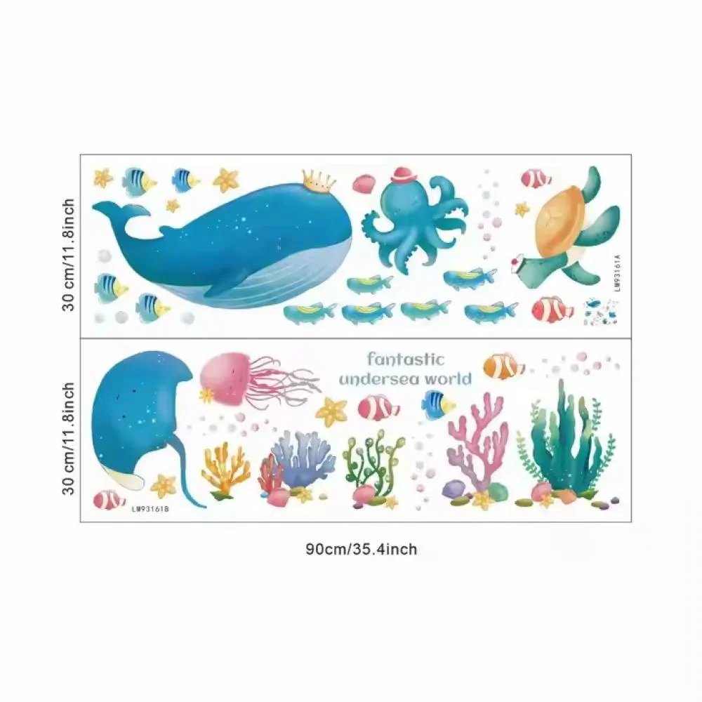 Samolepka na stenu/tapeta Undersea world