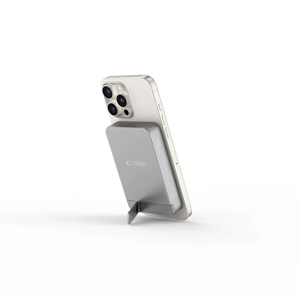 Tech-Protect PB15 LifeMag MagSafe Power Bank 10000mAh, šedé