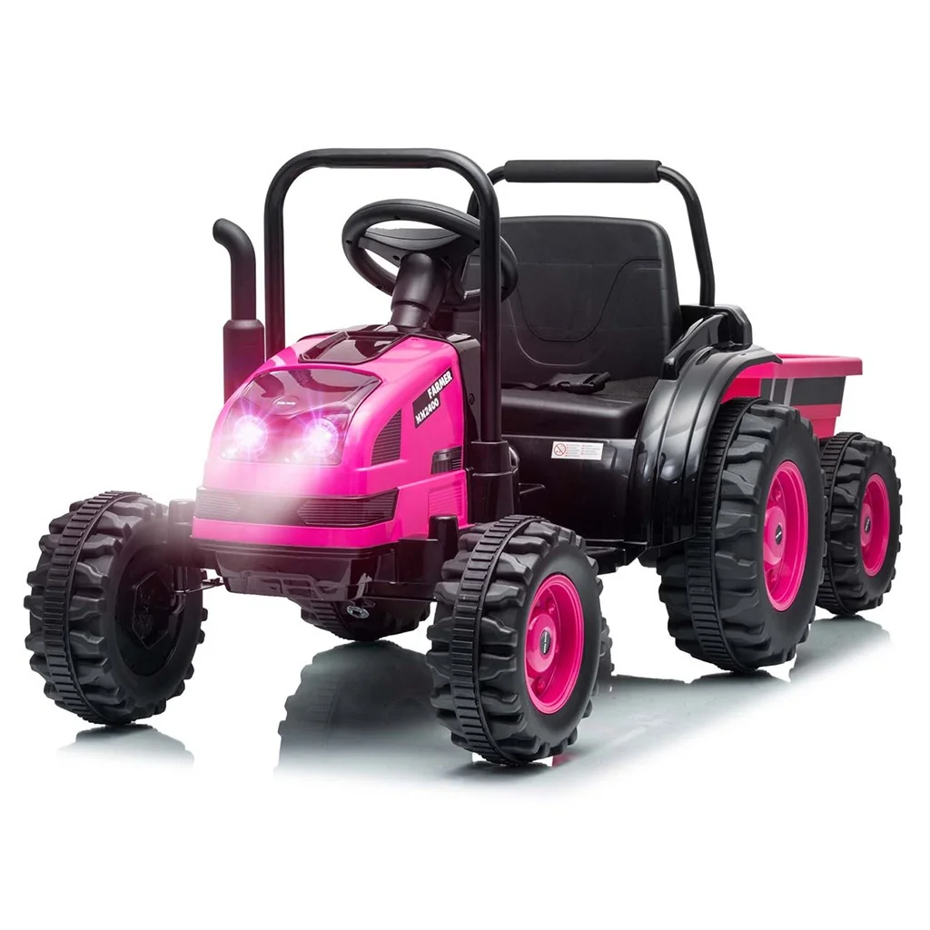 Elektrický traktor s prívesom Milly Mally Farmer ružová , 20C59512