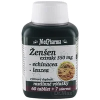 MedPharma ŽENŠEN 350 mg + Echinacea + Leuzea