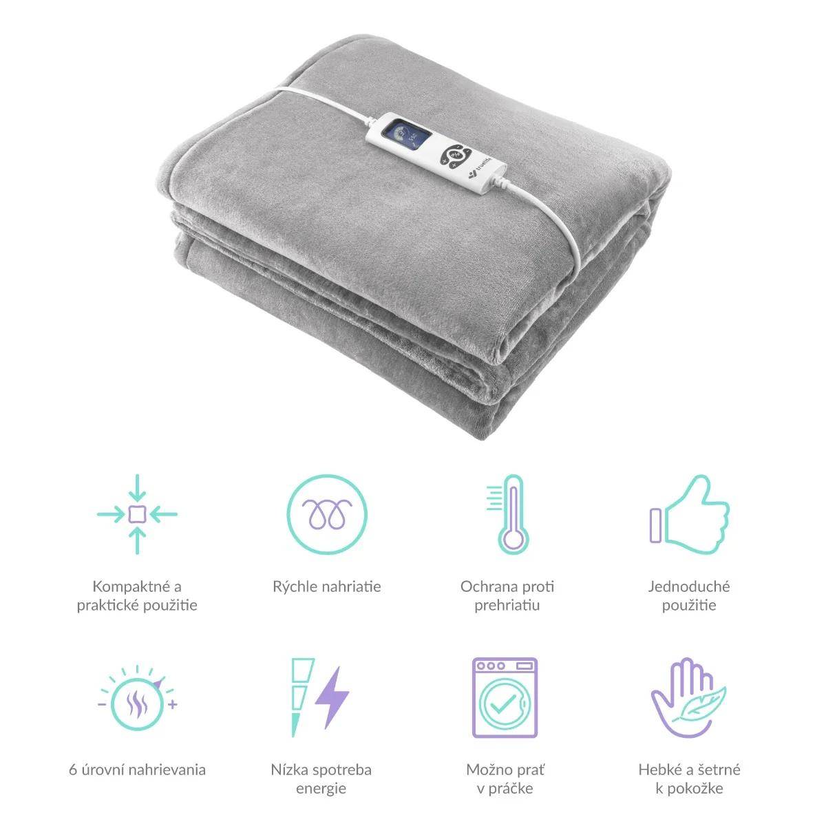TrueLife HeatBlanket 1813 1×1 ks, vyhrievacia deka