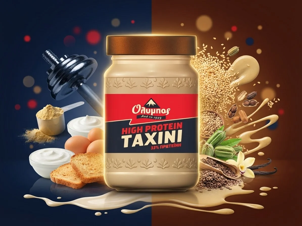 Olympos Tahini s vysokým obsahom bielkovín 280 g s hrachovým proteínom