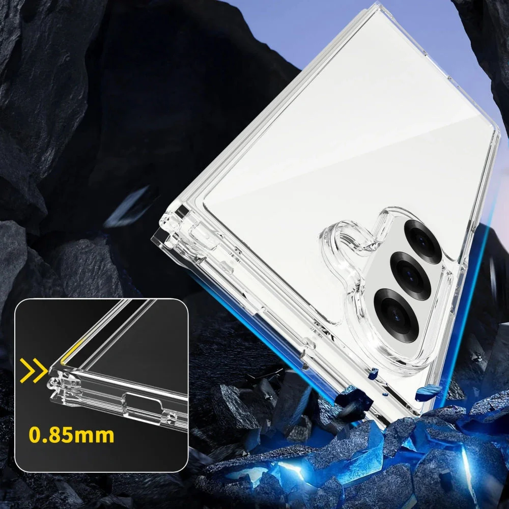 Tech-Protect Flexair Hybrid kryt na Samsung Galaxy Z Fold 7, priesvitný Transparentná