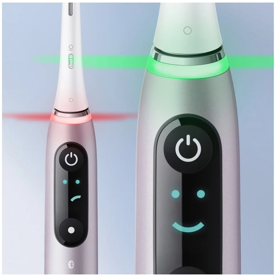 Oral B EK iO Series 9 Rose Quartz + držiak zubnej kefky + cestovné púzdro 1×1 set, elektroniícká zubná kefka