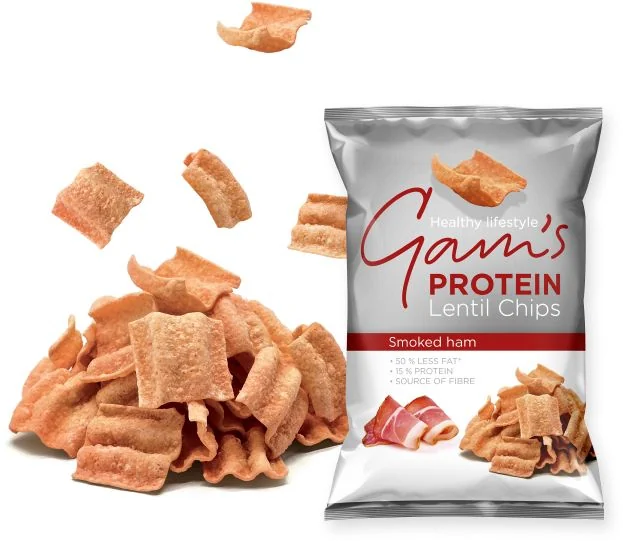 Gam's Proteín Lentil Chips Údená Šunka 65 g