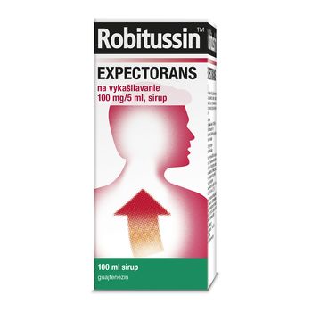Robitussin Expectorans sirup 1×100 ml, uľahčuje vykašliavanie