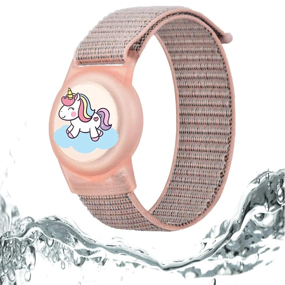 Tech-Protect Nylon Pony remienok na Apple AirTag 1/2, ružový