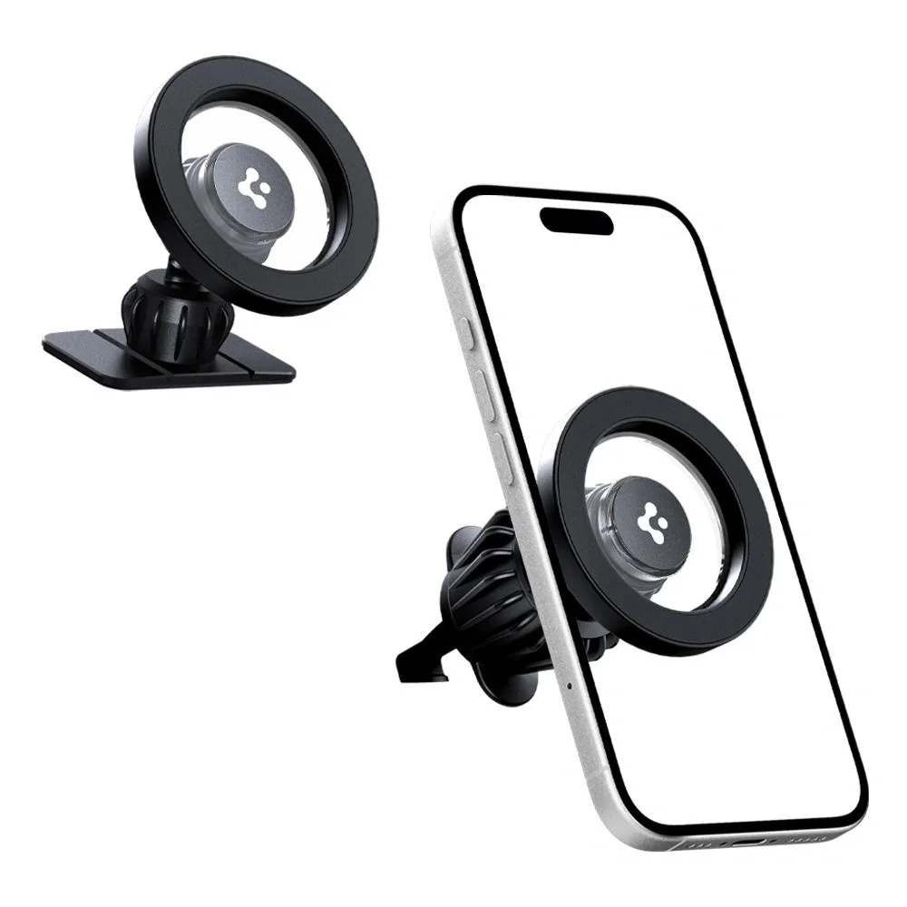 Spigen MFT13 Dashboard & Vent MagSafe držiak na mobil do auta, čierny