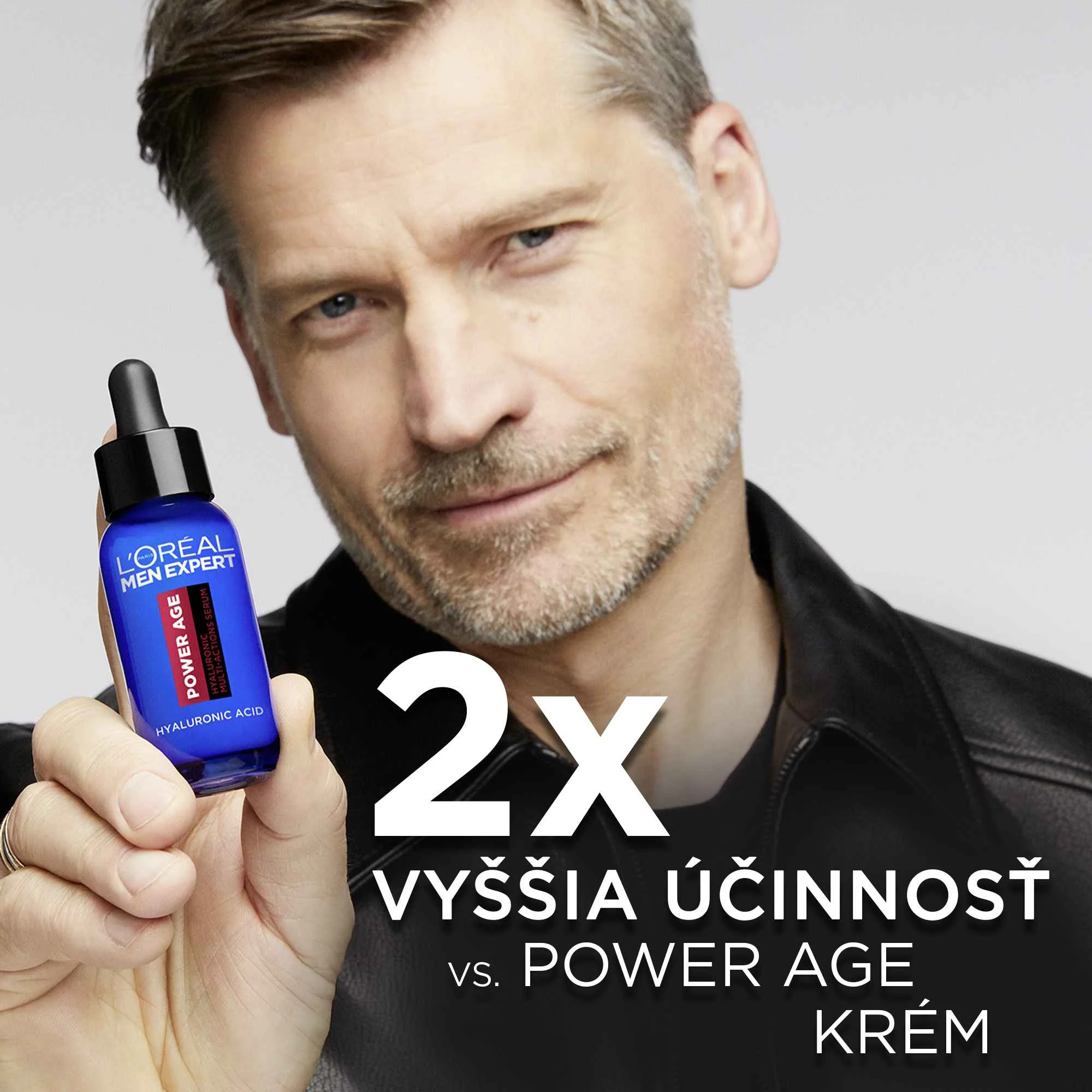 L'Oréal Paris Men Expert Power Age multifunkčné sérum s kyselinou hyalurónovou, 30 ml 1×30 ml, sérum