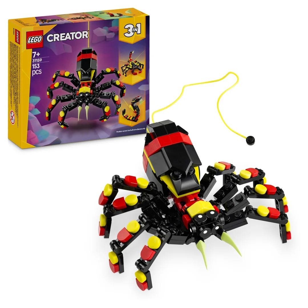 LEGO® Creator 3-in-1 31159 Divoké zvieratá: Prekvapivý pavúk