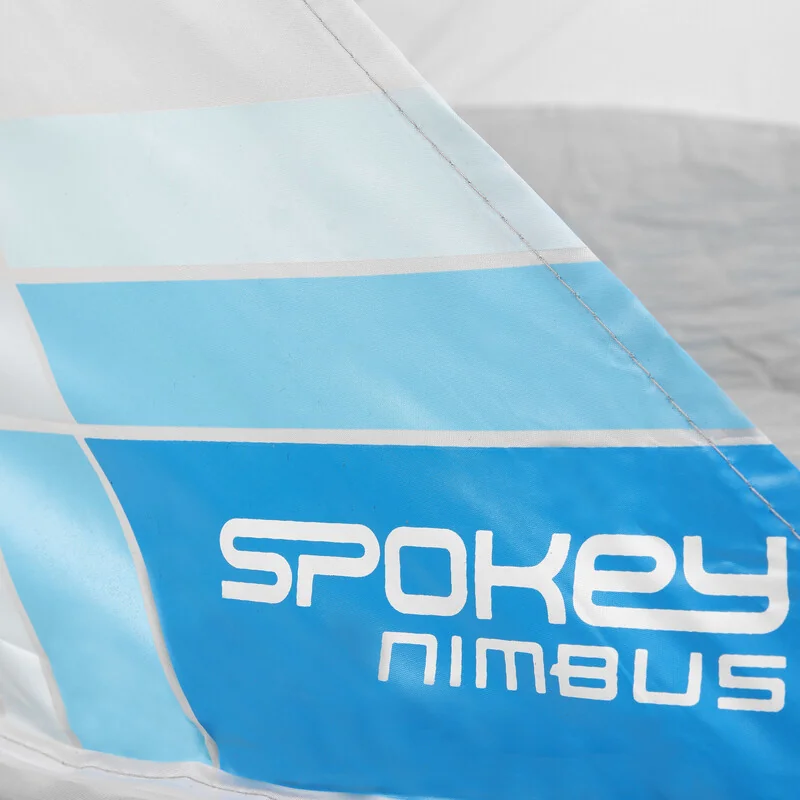 SPOKEY - NIMBUS Samorozkladací outdoorový paraván bielo-modrý
