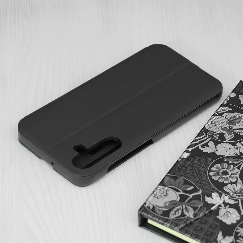 Knižkové puzdro View Case pre Samsung Galaxy A15/A15 Čierna, s okienkom