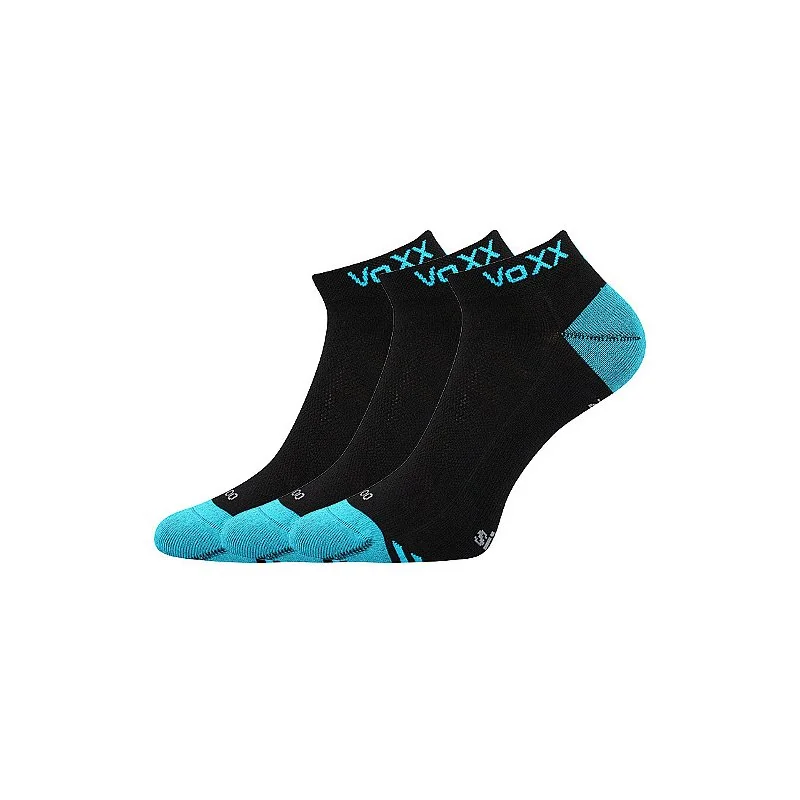 3PACK ponožky bambusové čierne (Bojar) L