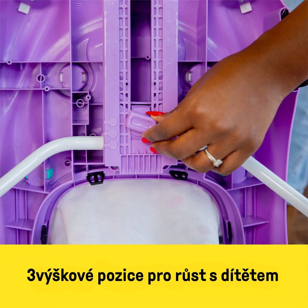 Chodítko 3v1 pretekár Pink 6-24m