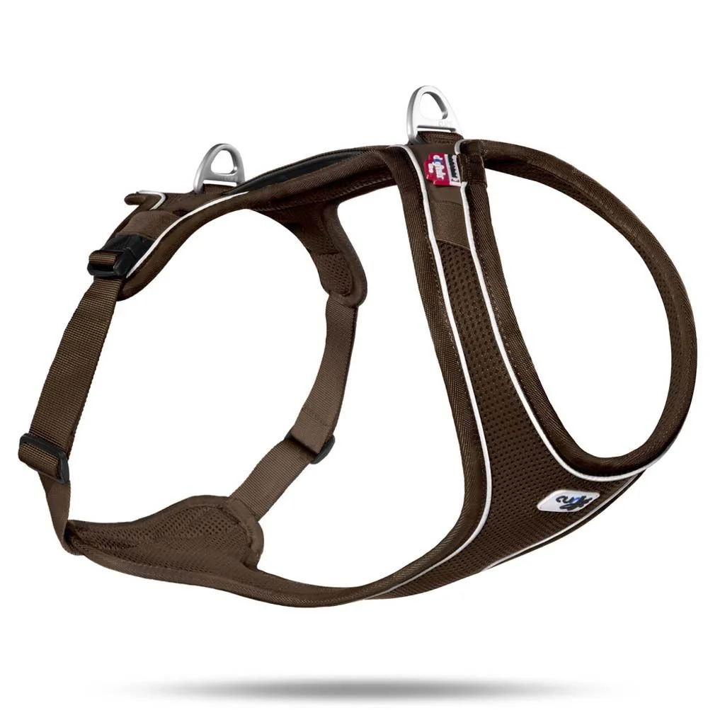CURLI Postroj pre psy Belka Comfort Brown XL, 30-45 kg 1×1 ks, hnedá, veľkosť XL