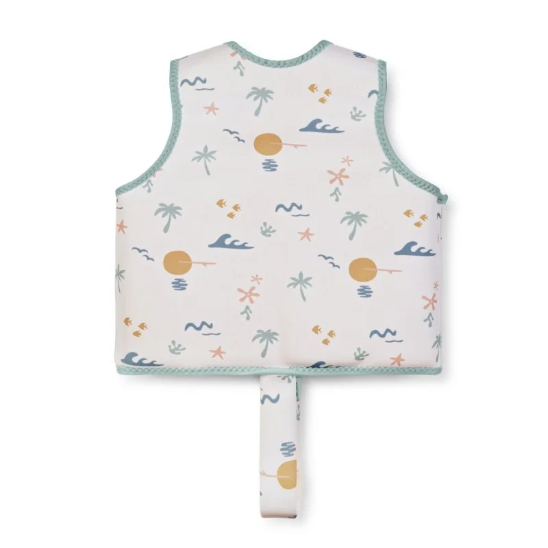 Saro Baby plavecká neoprénová vesta s UV ochranou (1-3r) Tropicool Pink