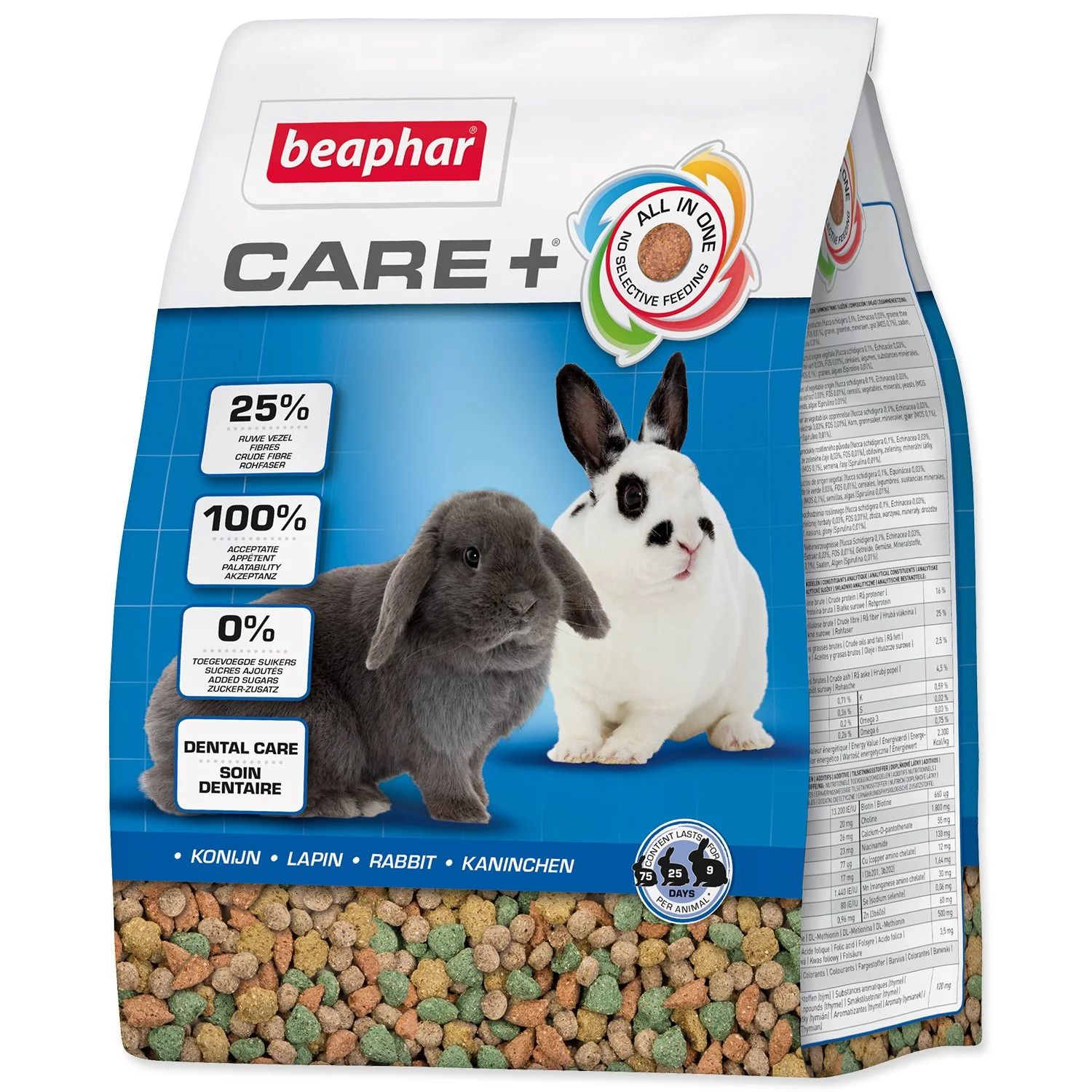 Krmivo CARE+ králik 1,5kg 1,5kg