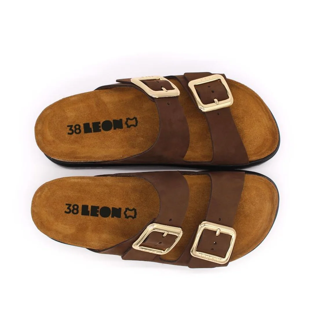 6011 Dámska zdravotná kožená obuv s prackou 40 - 25,5cm, hnedá, 3,5 cm