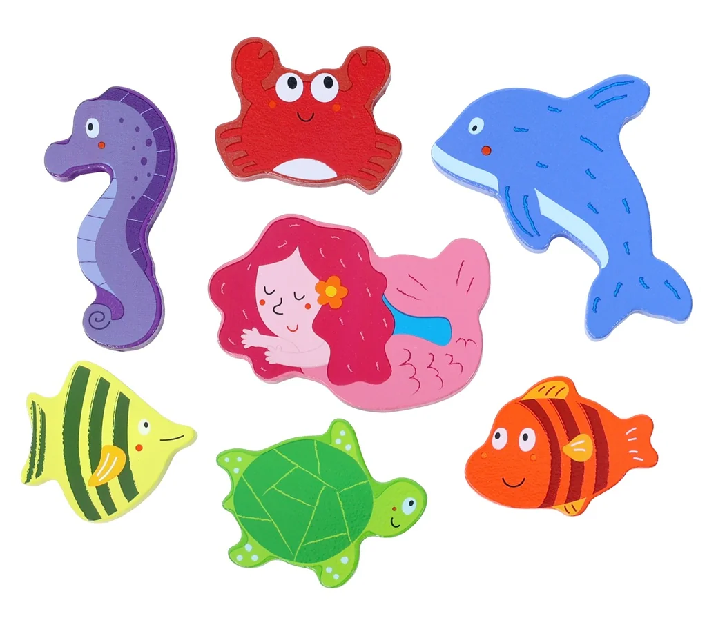 2Kids Toys Drevené puzzle Podvodný svet prepojiteľné 
