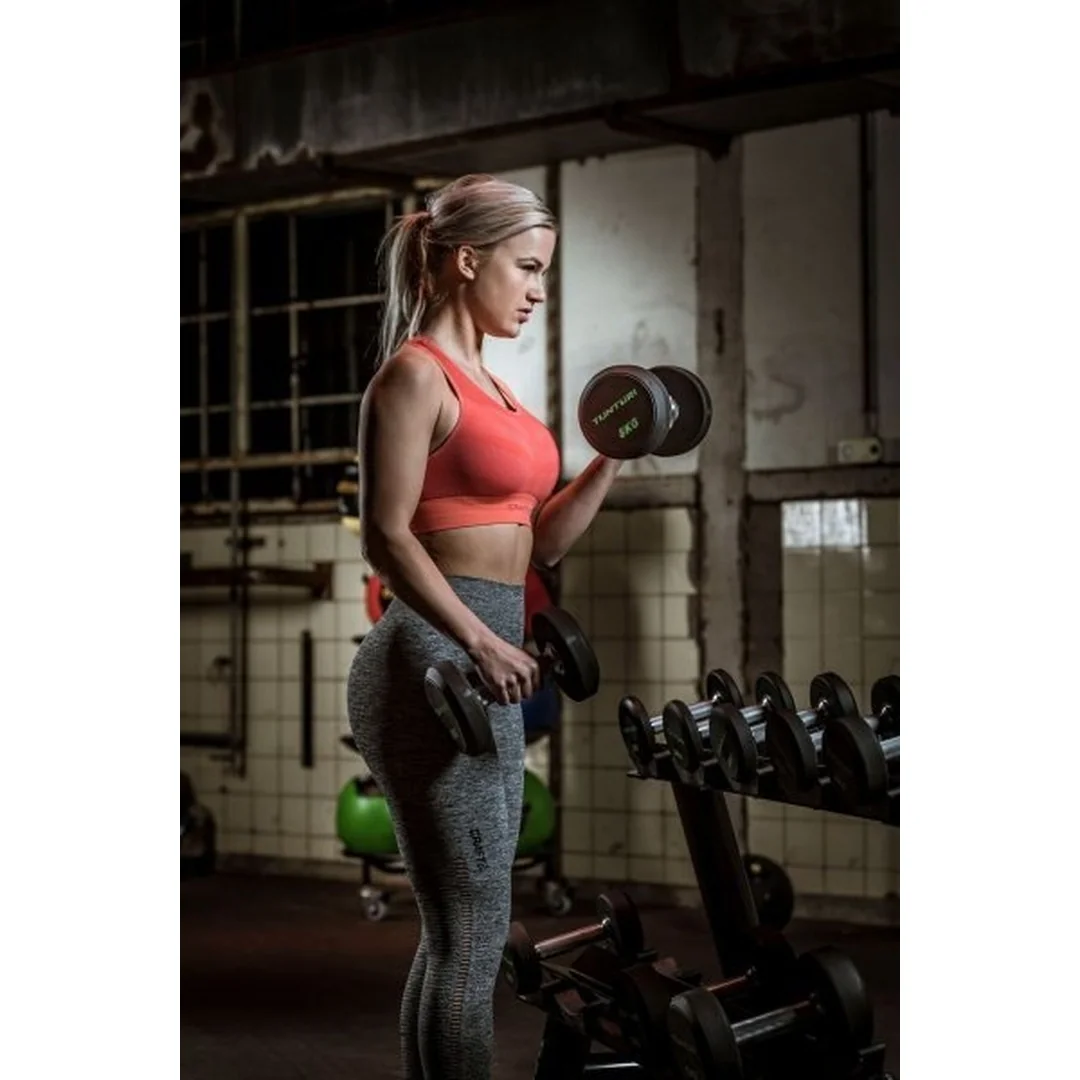Sada jednoručných činiek Pro PU Dumbbell 2-12 kg (10 párov)