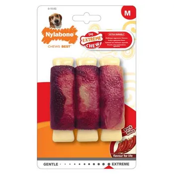 Nylabone Healthy Edibles Extreme Chew Pork Ribs M 1×1 ks, psia hračka