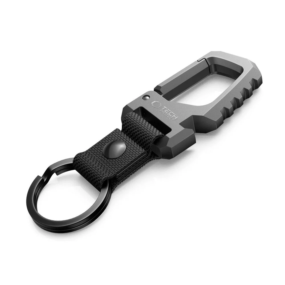 Tech-Protect Slidelock karabína na kľúče, šedá