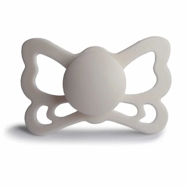 FRIGG Butterfly anatomický silikónový cumlík Silver Gray, +6m 1×1 ks, silikónový cumlík