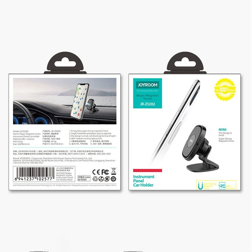 Joyroom Magic Dashboard magnetický držiak na mobil do auta, čierny
