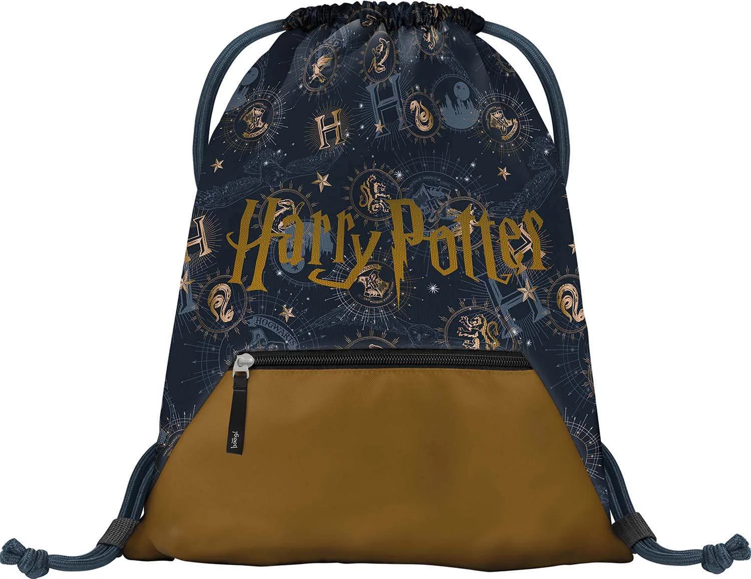 Vrecko s vreckom Harry Potter Rokfort čierne, textilné