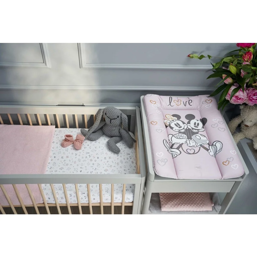 Podložka prebaľovacia mäkká na komodu (50x70) Disney Minnie & Mickey Pink 